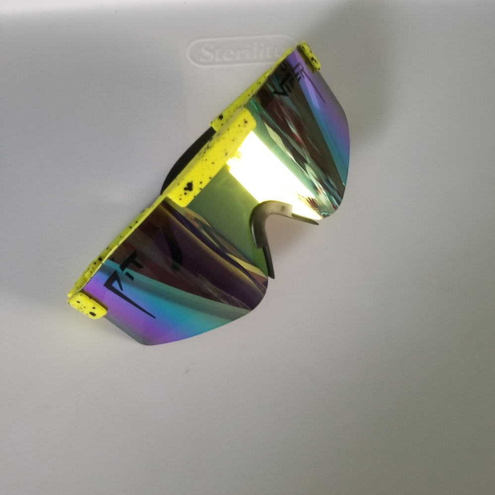 Easton Slowpitch Pro White Gloves Size L and Pit Viper Sunglasses Bundle - Picture 7 of 7